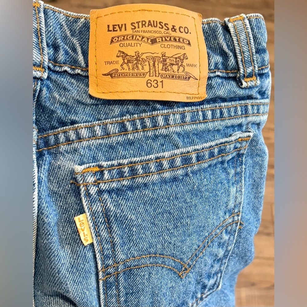 Vintage Levi’s Orange Tab 631 Jeans 24x29 | Youth 16 | 90s High Rise Straight - Picture 4 of 11